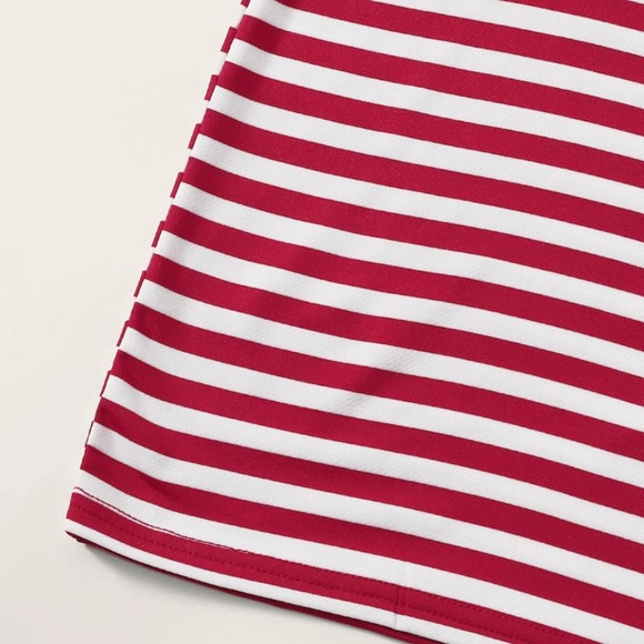 Red & White Striped T-Shirt Dressā¤ļø - Picture 4 of 6